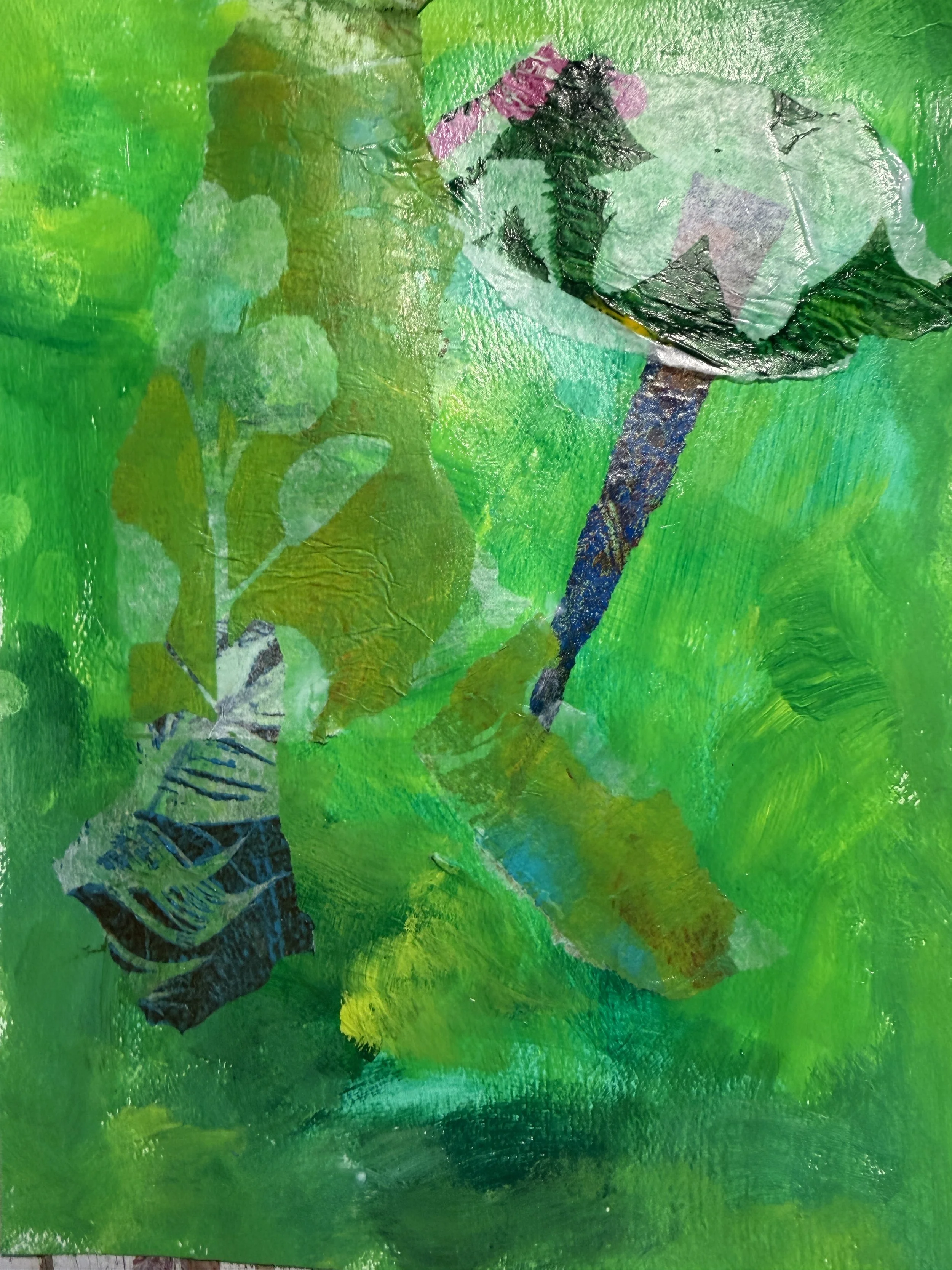 "Springtime" | Mixed media on canvas | 8"x10" | 2026