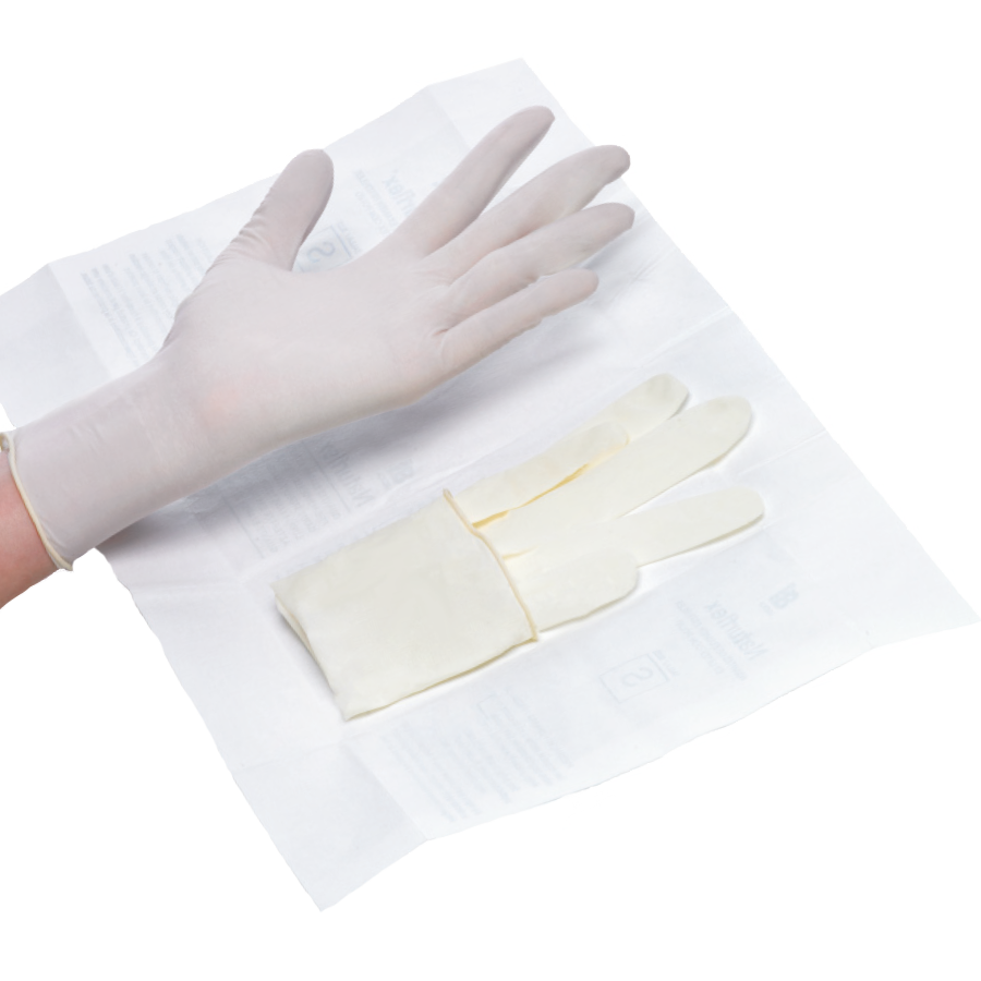 Guante de Latex Estéril con Polvo