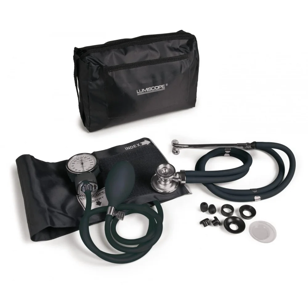 Esfigmomanómetro con estetoscopio