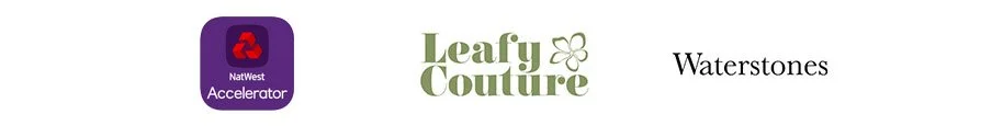 A selection of client events Siya Liu has worked with, it includes NatWest, Leafy Couture and Waterstones.