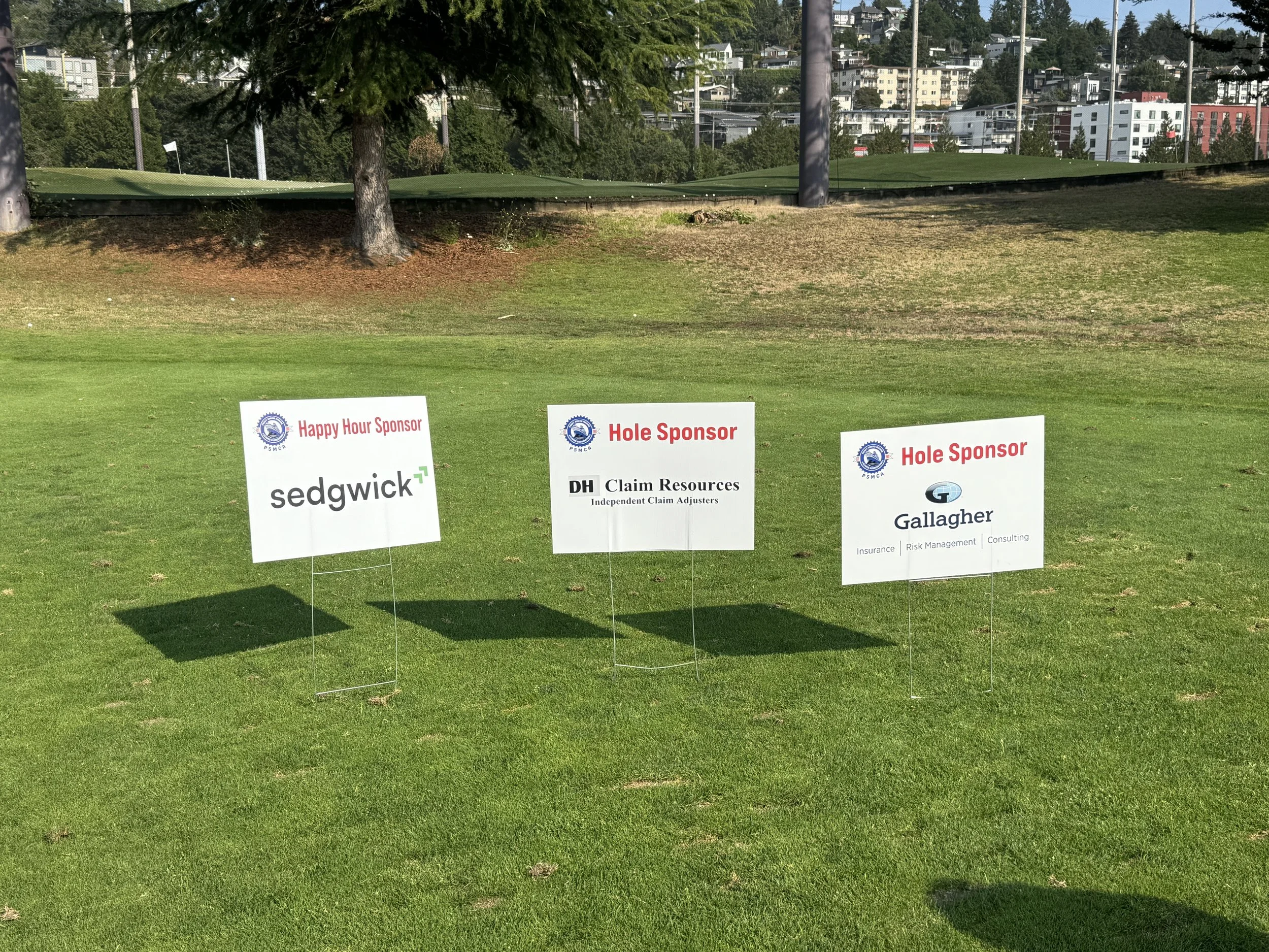 Some of our lovely 2026 sponsors, Sedgwick, DH Claim Resources, and Gallagher.