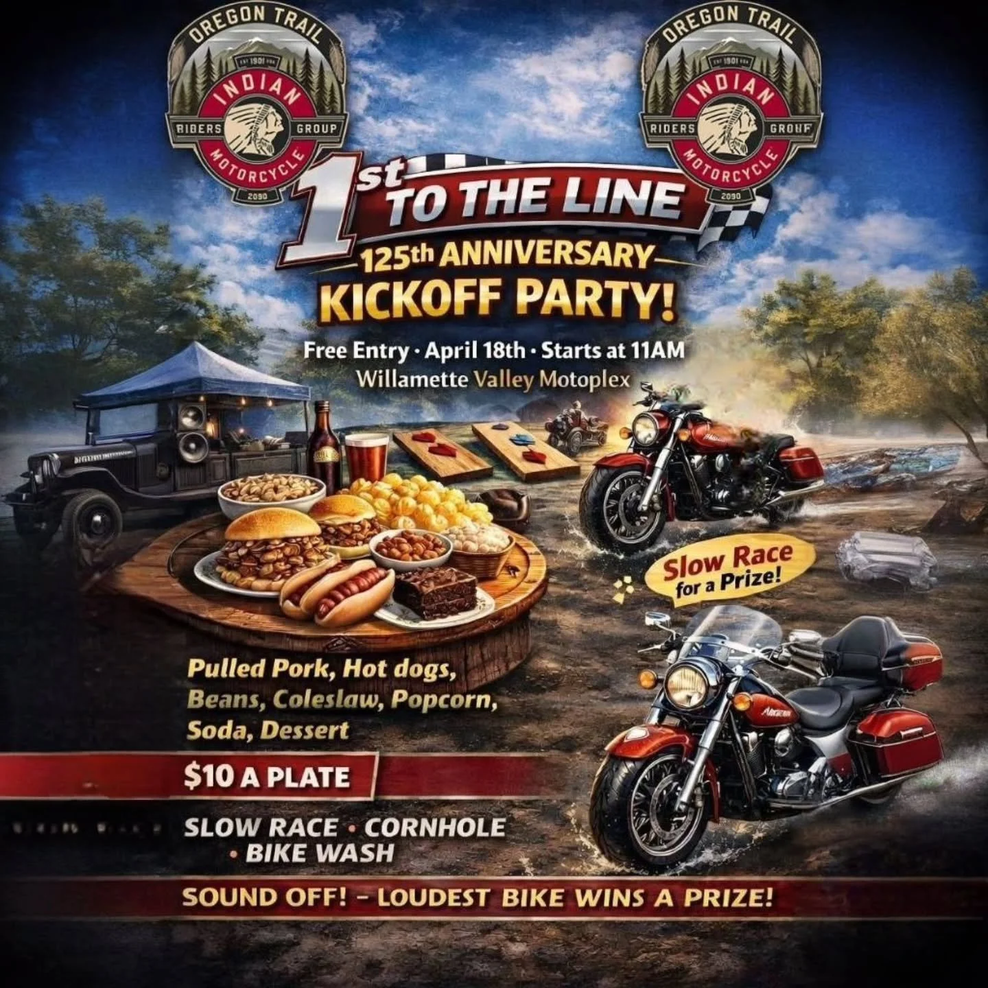 🔥 1st To The Line &ndash; Indian Motorcycles 125th Anniversary Celebration 🔥

You already know we had to do something BIG for this one.

Join us for 1st To The Line, a full-throttle celebration of the 125th Anniversary&mdash;bringing bikes, people,
