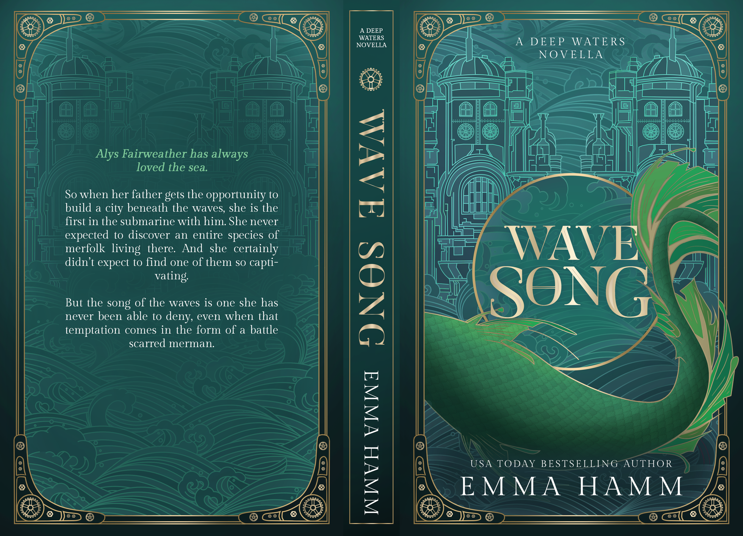 Book cover of 'Wave Song' by Emma Hamm.