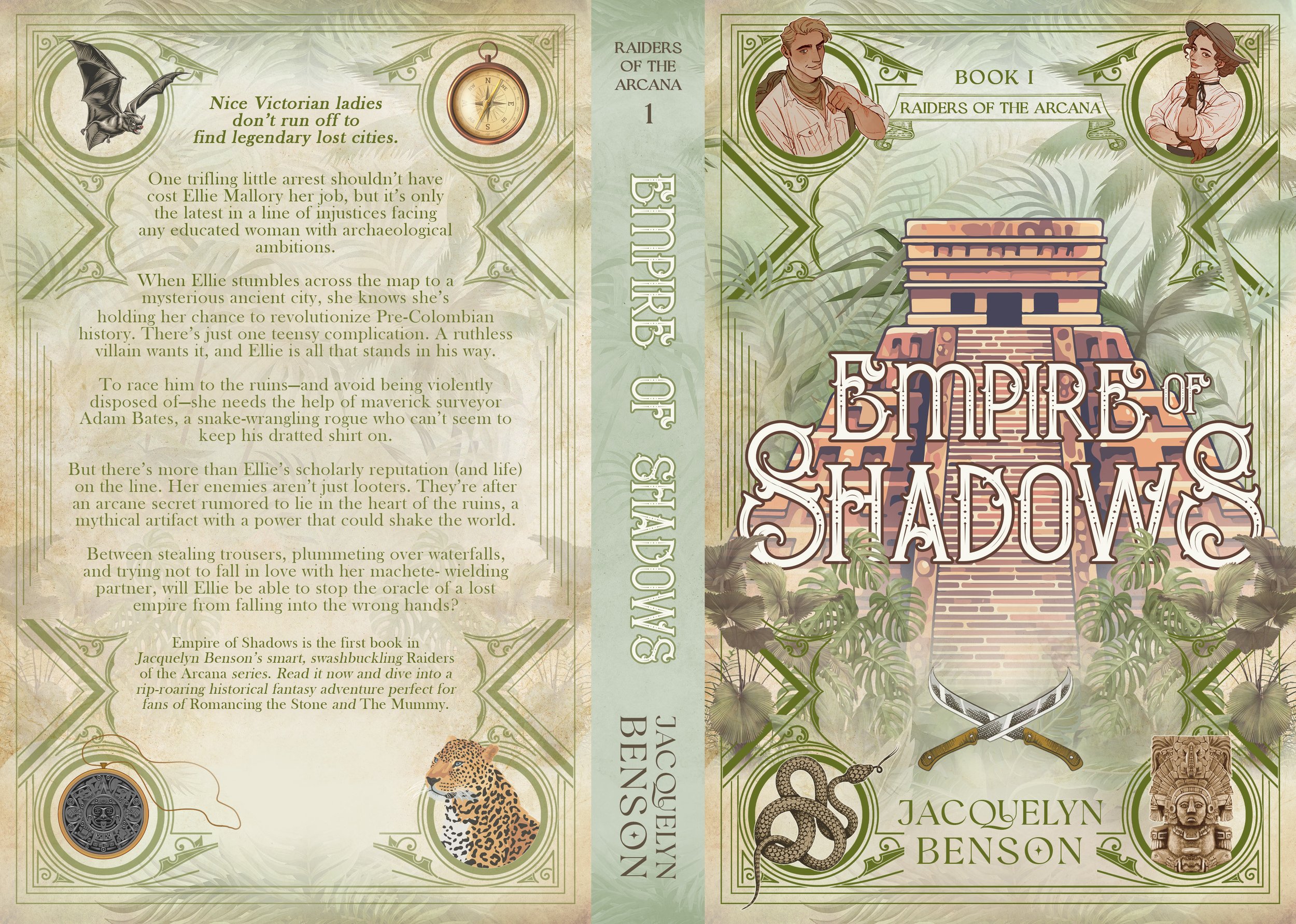 Book cover for 'Empire of Shadows' by Jacquelyn Benson.