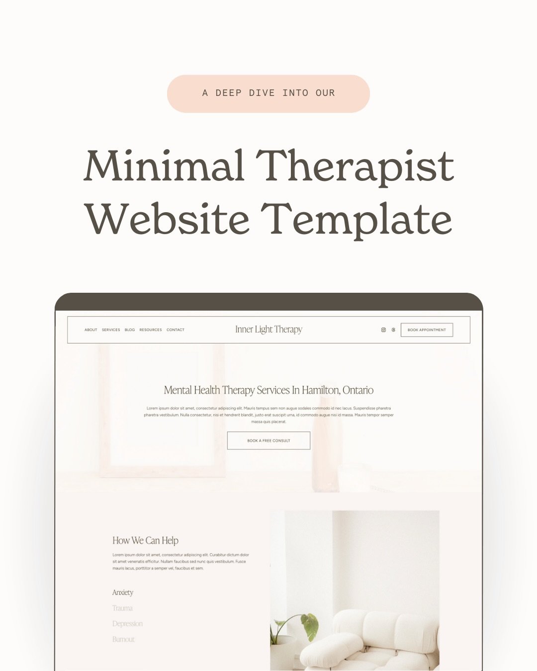 We&rsquo;re SOO excited to officially share that our Squarespace Website Template Shop is now open, with 2 templates to start, and many more on the way! 🥳

Let&rsquo;s dive a bit deeper into our first template, the Minimal Therapist! 🤍

Our Squares