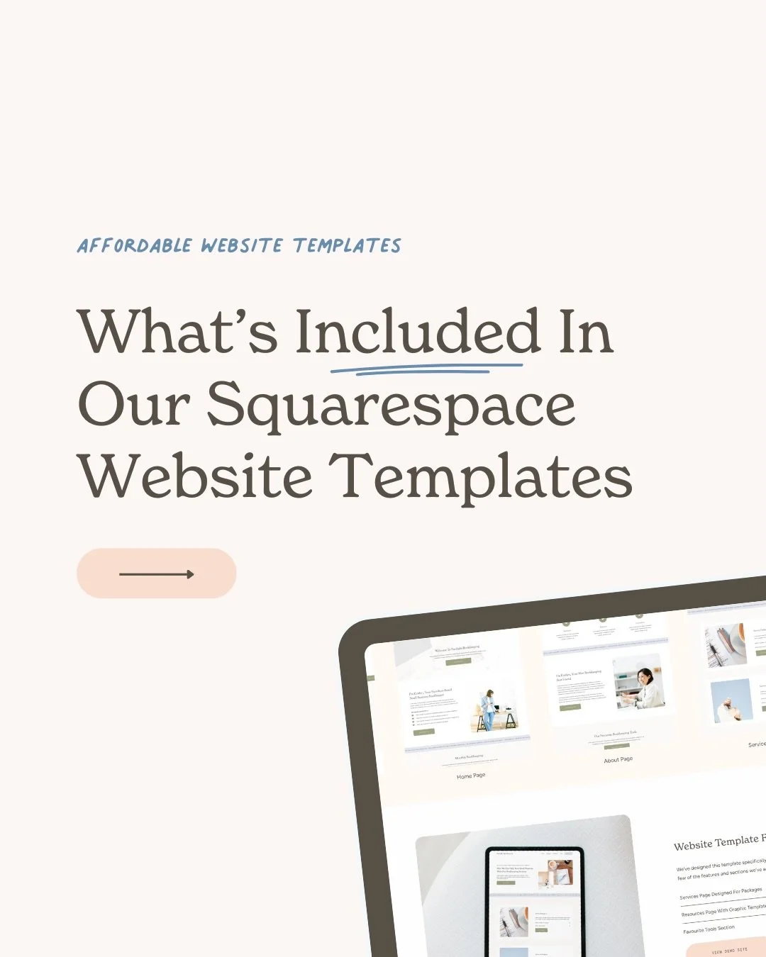 Last month, we launched our Squarespace Website Templates, but I had a feeling lots of people may ask&hellip;

Well, what comes with the template? 🤔

Of course our templates aren&rsquo;t just that- they are so much more! We&rsquo;ve worked hard to g