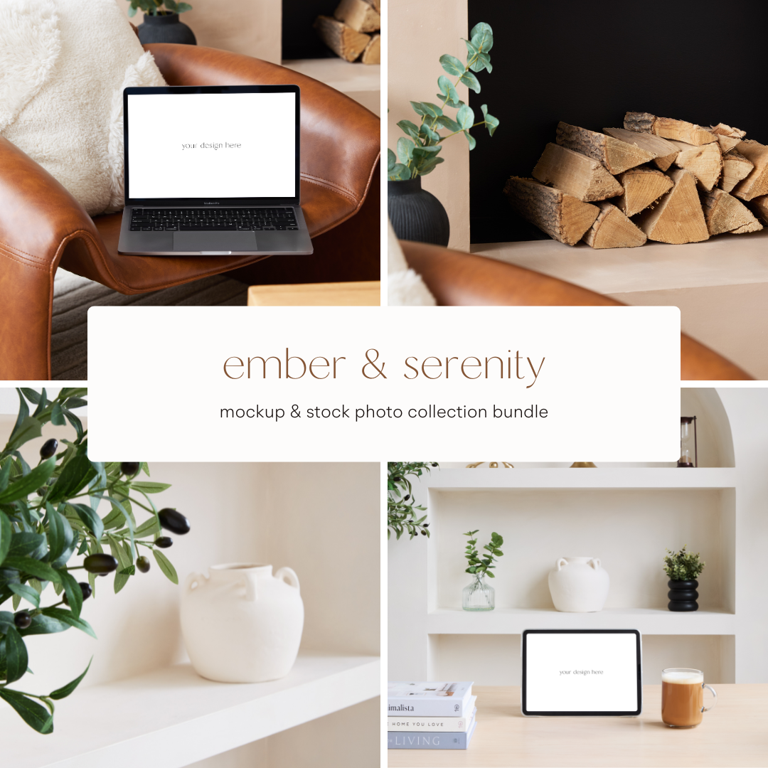 Ember & Serenity Mockup & Stock Photo Collections Bundle