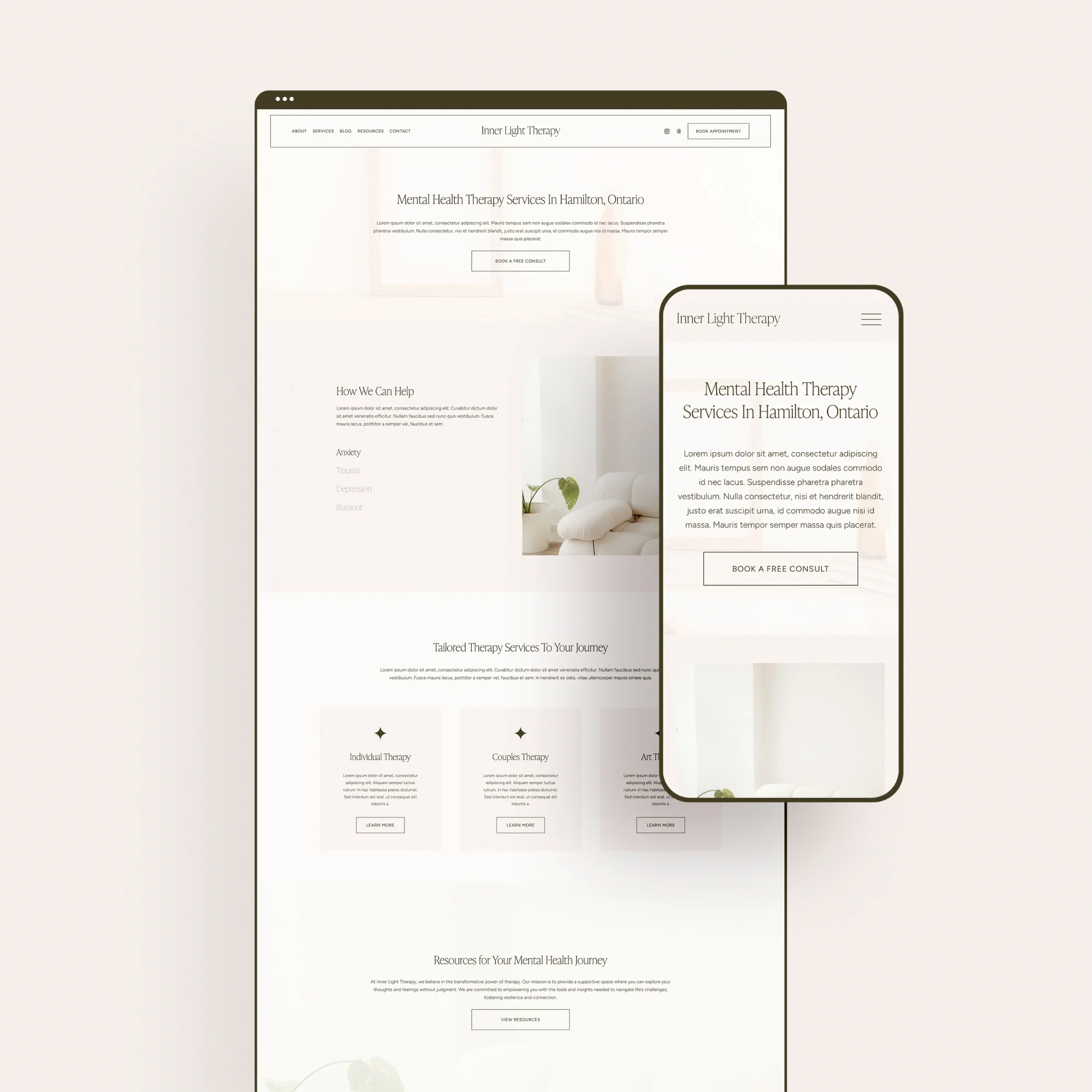 Graphic of the template with a solid background