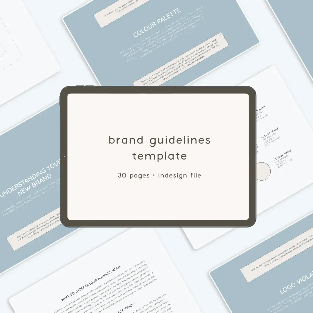 Brand Guidelines InDesign Template