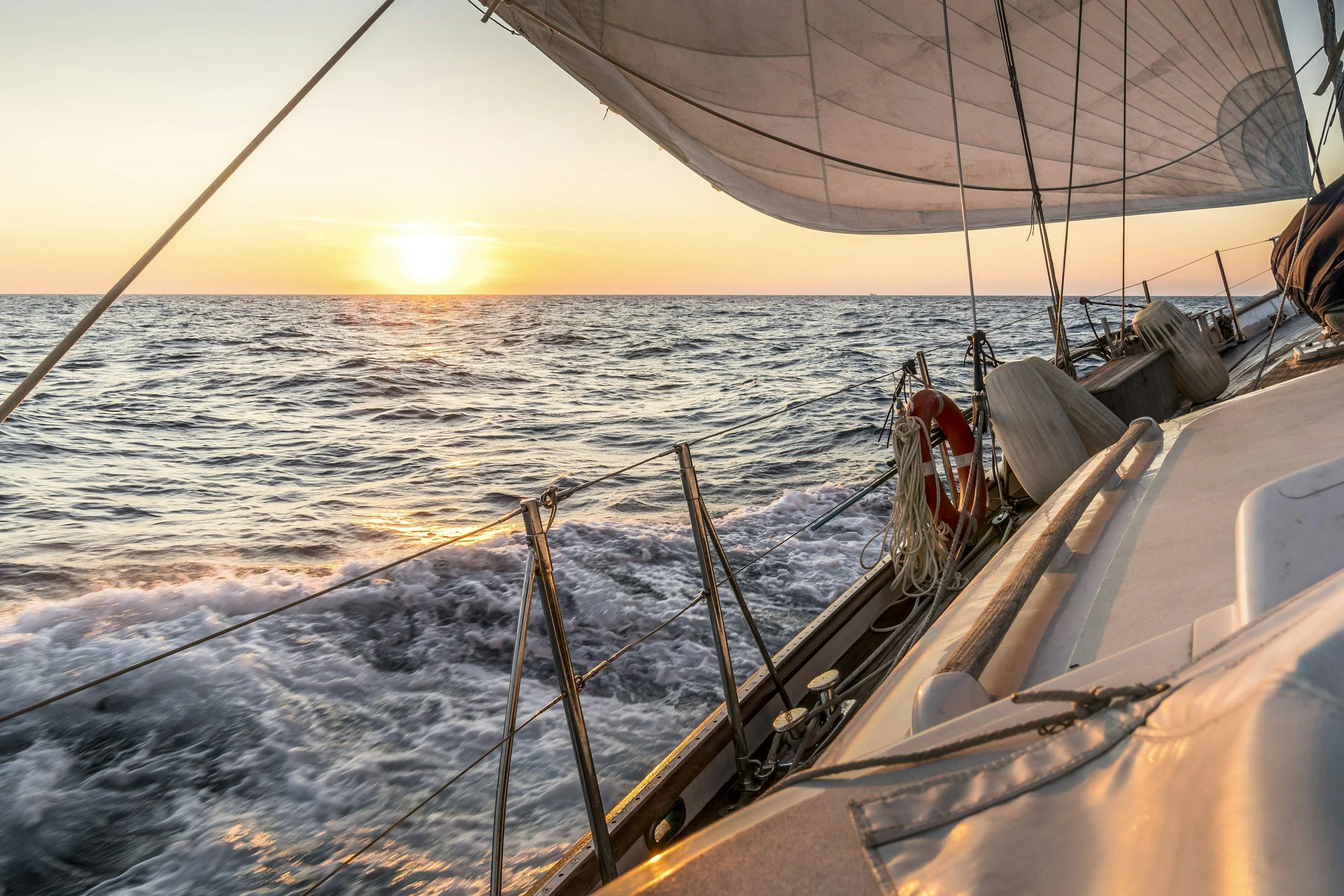 sail boat on the ocean