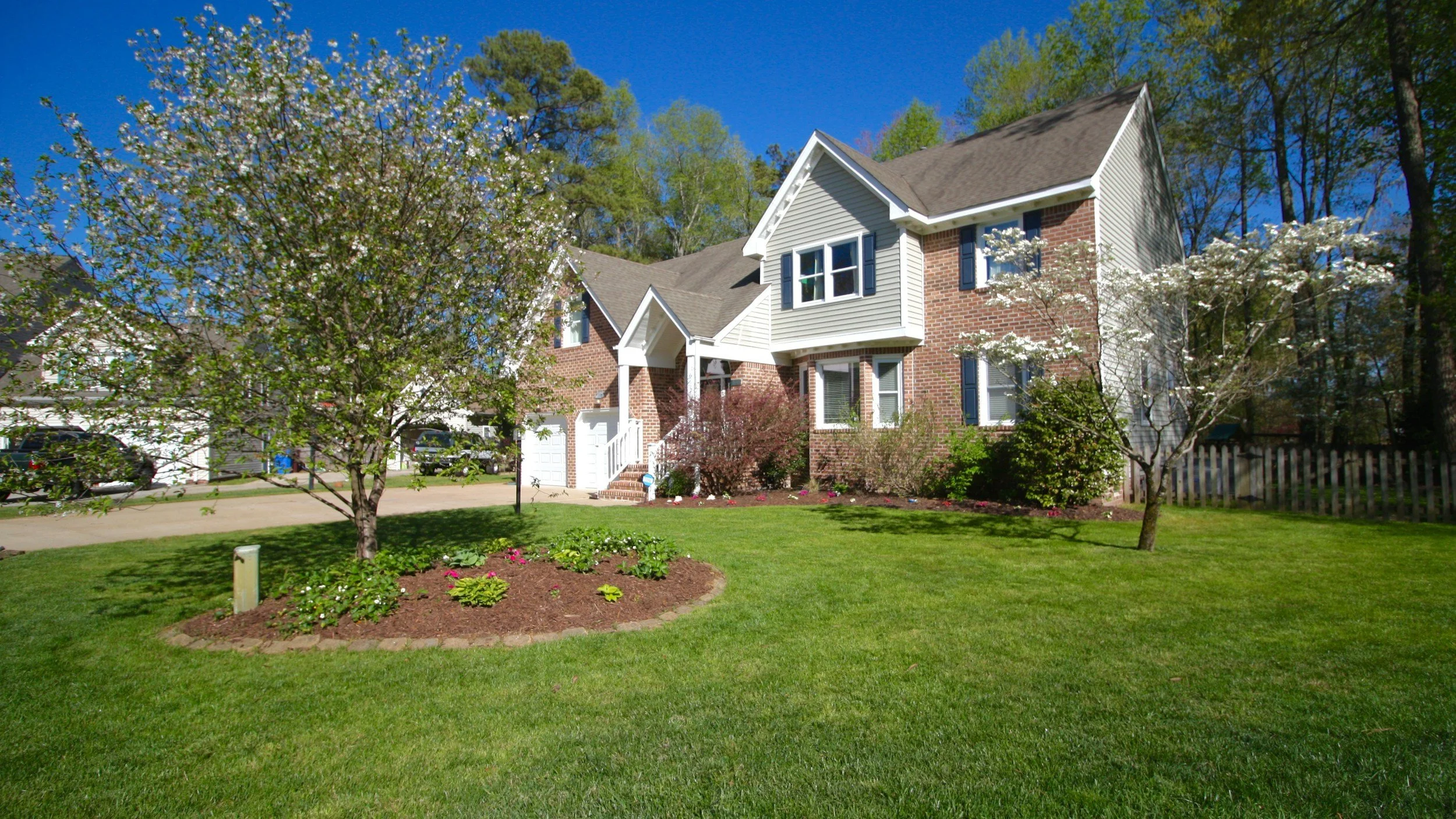 Virginia Home Exterior During Spring
