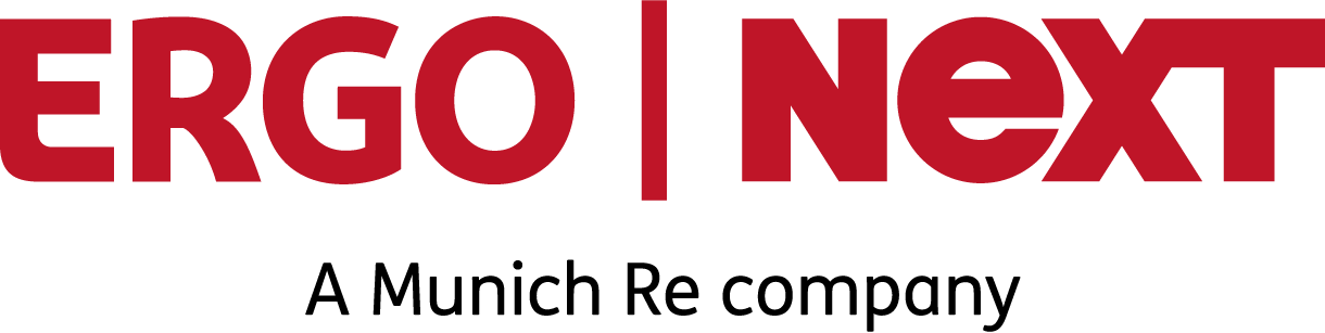 Logo with the words "ERGO | NEX" in bold red letters.