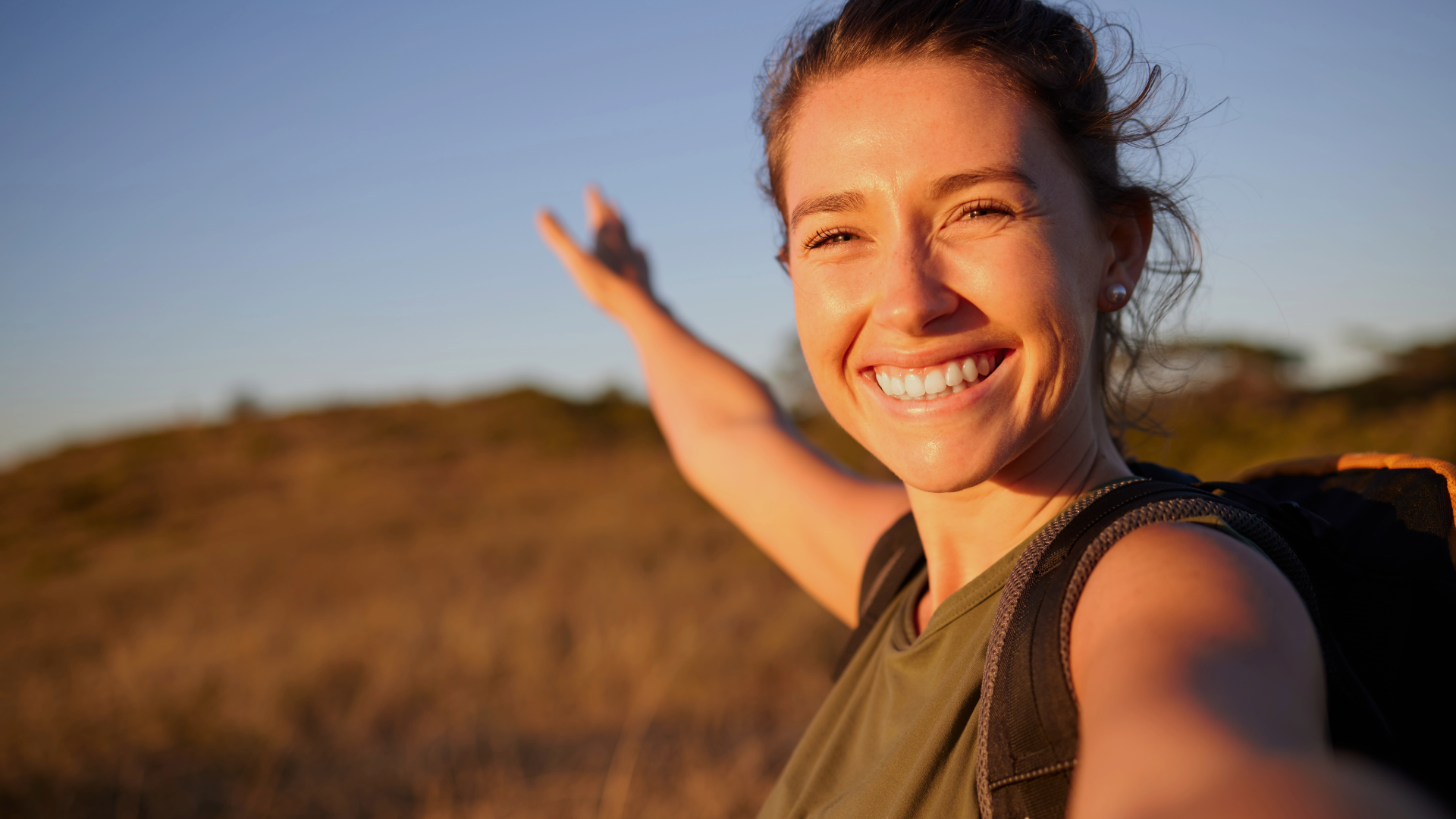 Smiling Woman Outdoors