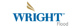 Wright Flood logo with a stylized wave and the company name.