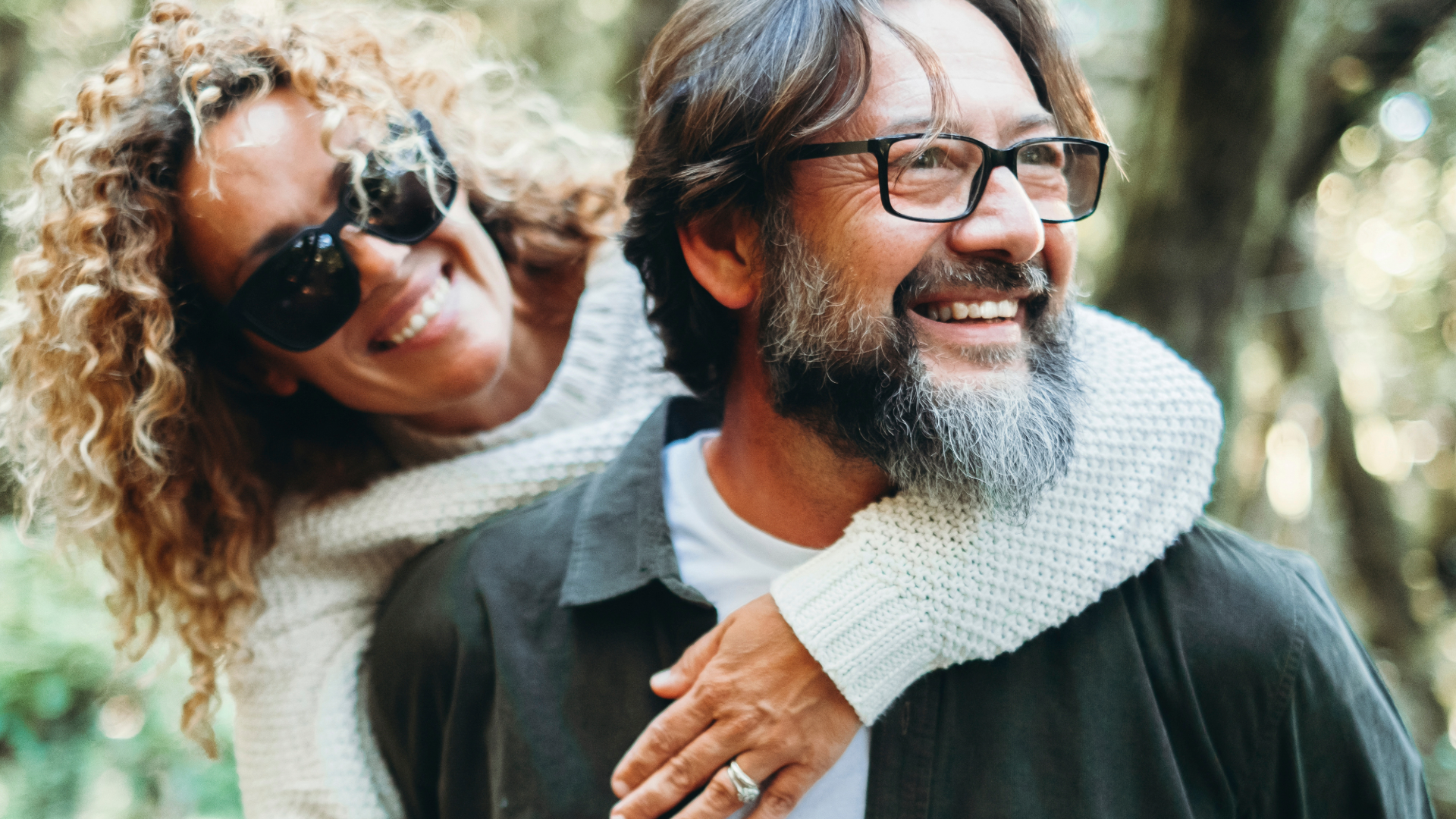 Couple with eyeglasses