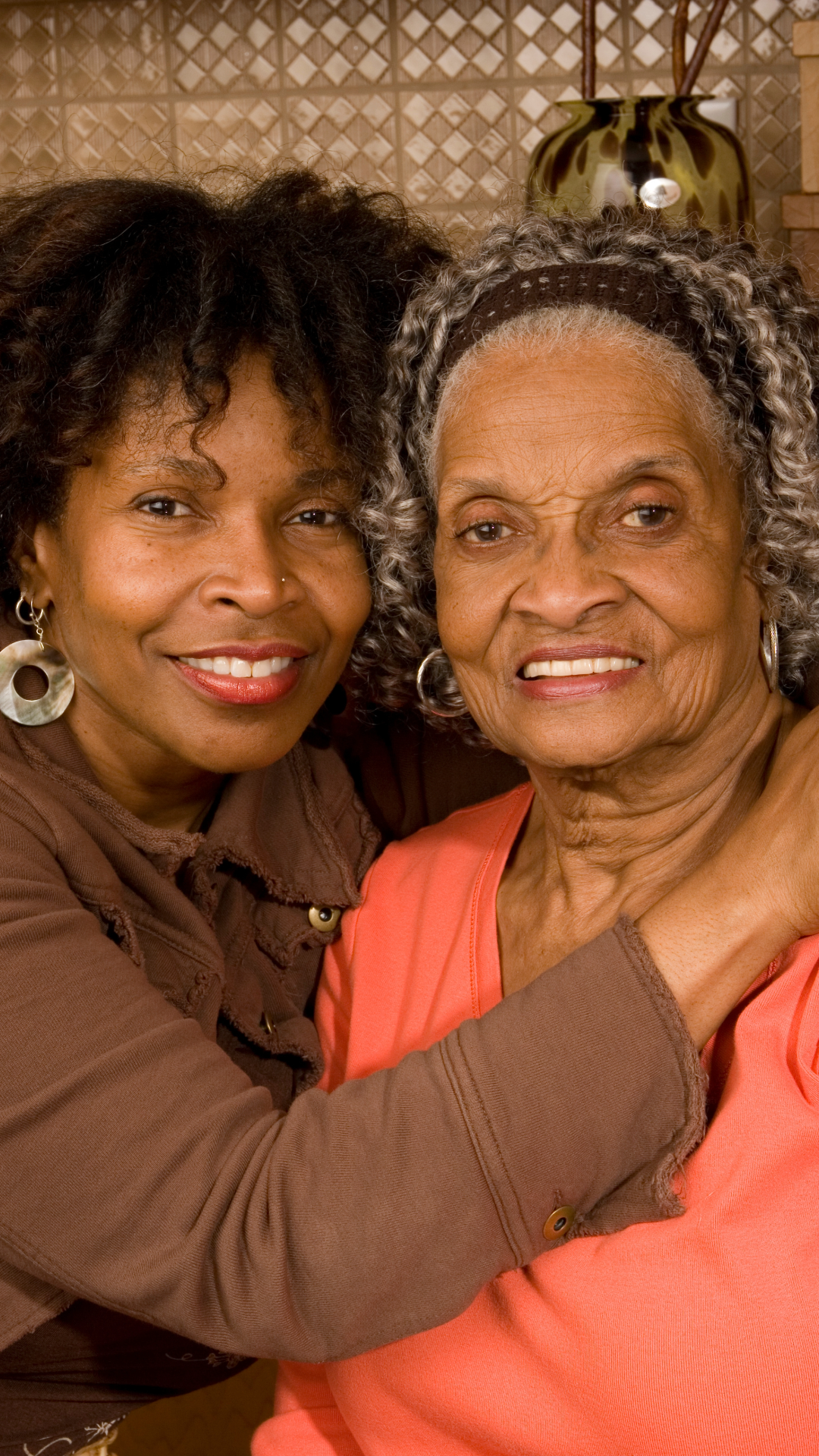 mother and daughter close up photo