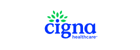 Cigna Healthcare logo with green leaf design above the company name