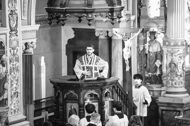 Fr Phil Cunnah at ST Charles Borromeo Church Hull