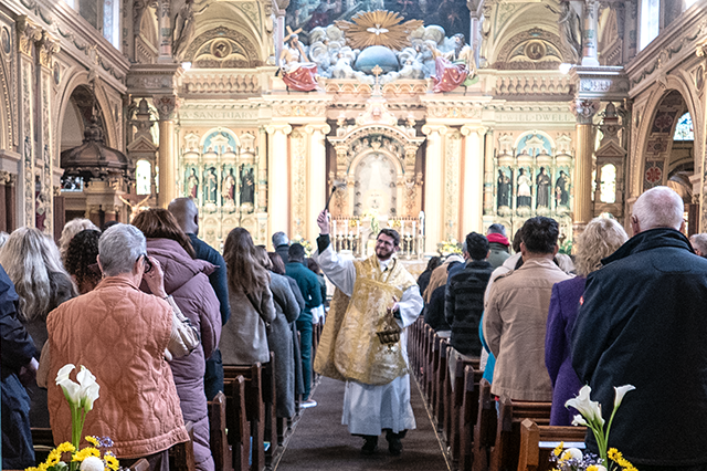“Easter blessings to all. May the joy, hope and peace of the Risen Christ fill your hearts and homes.” — Father Phil