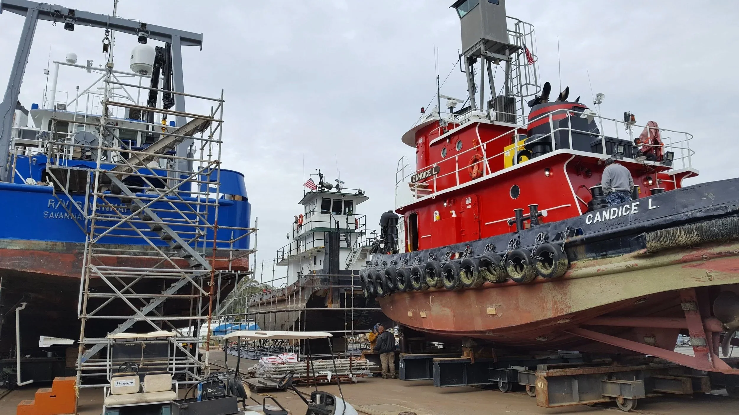 Three commerical vessel under project management directed by Ken Youngchild at KEY Marine Advisors