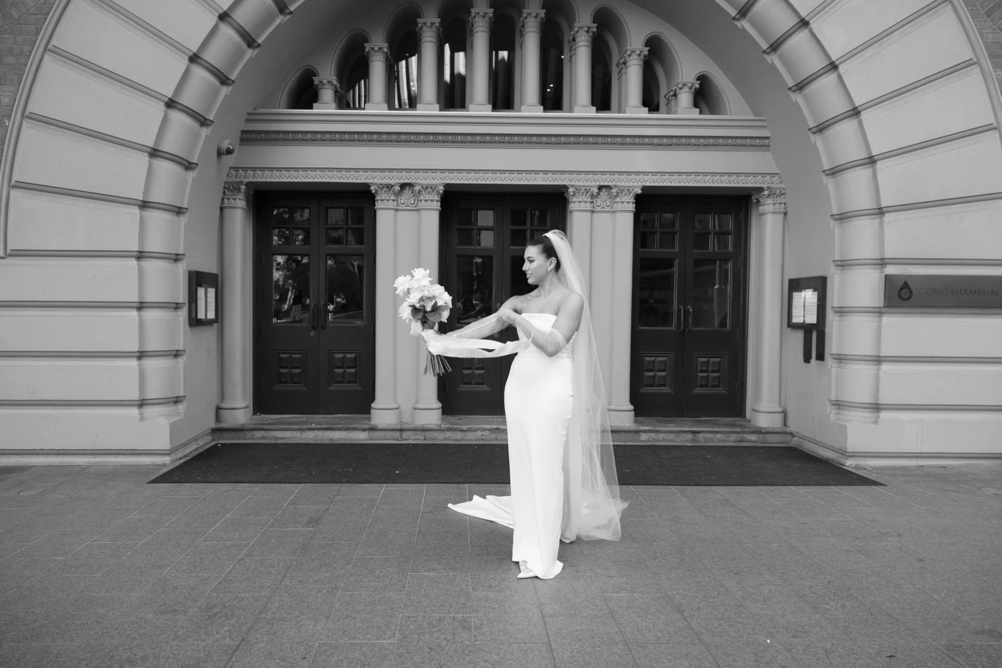 Jo with bouquet  B&W Image.jpeg