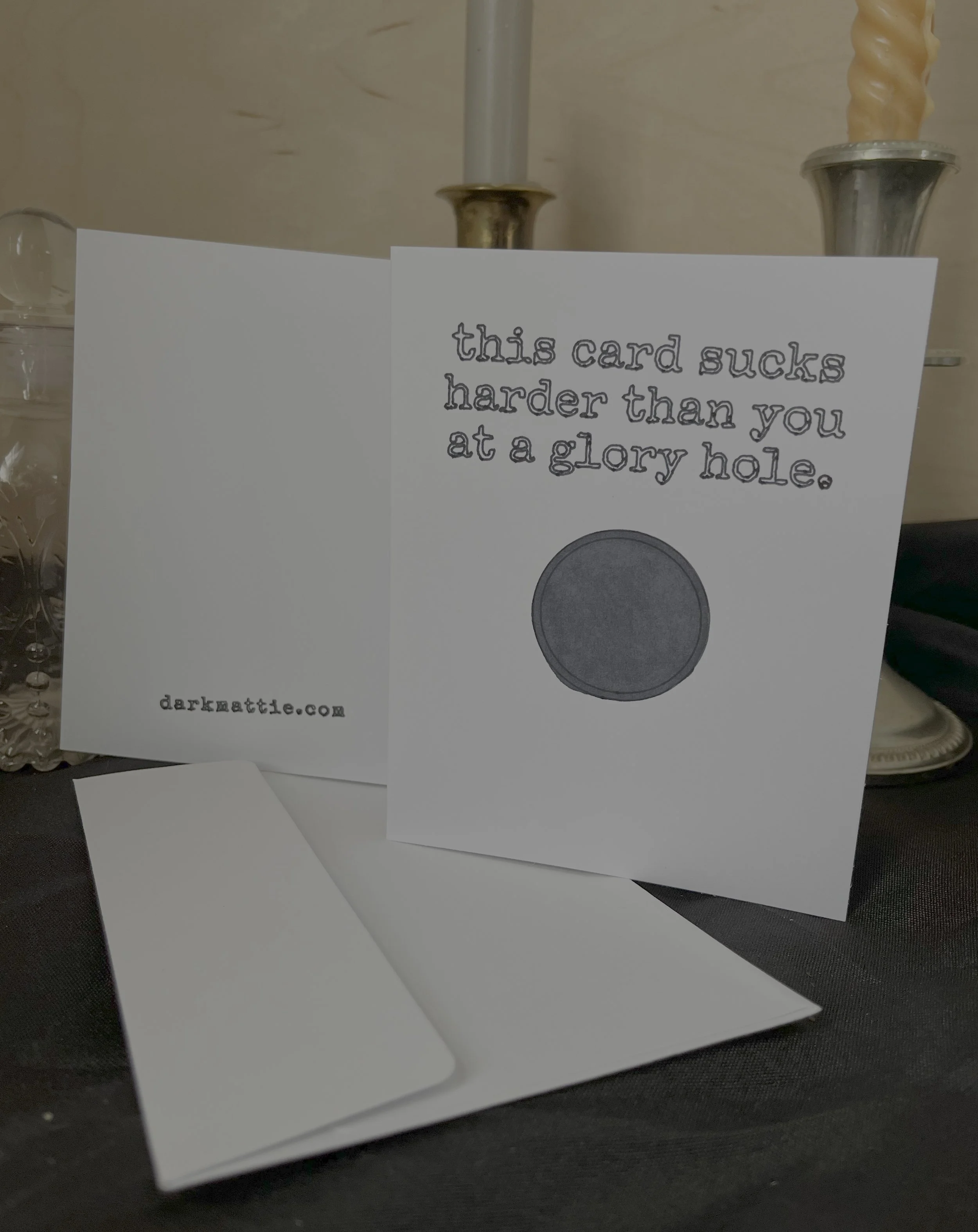 GLORY Hole. Greeting card
