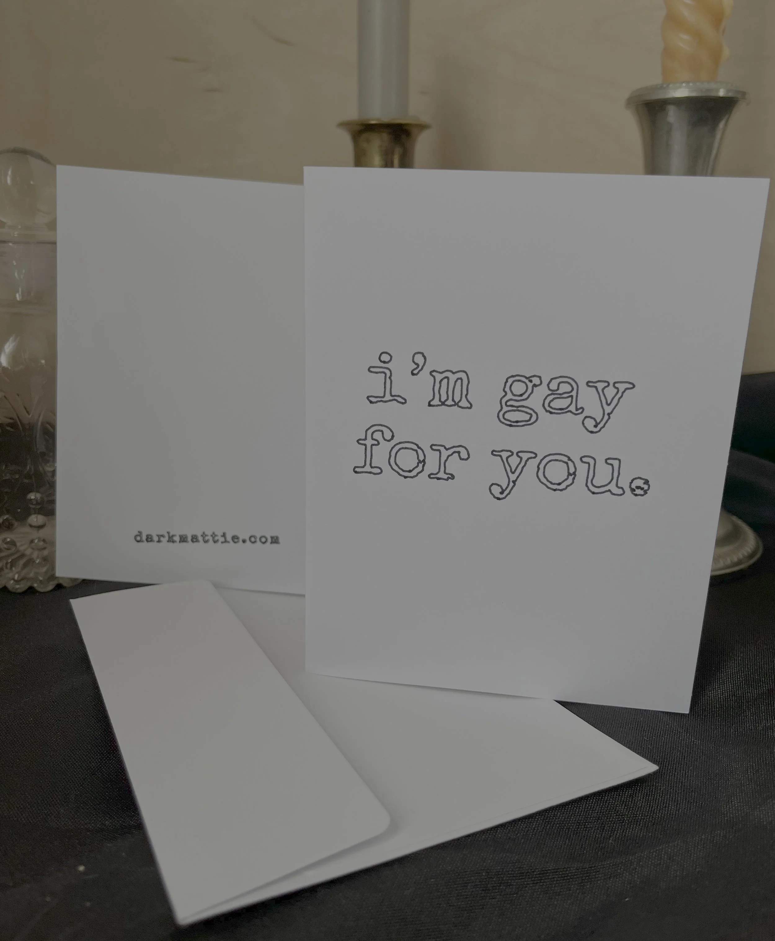 GAY 4 U. Greeting card