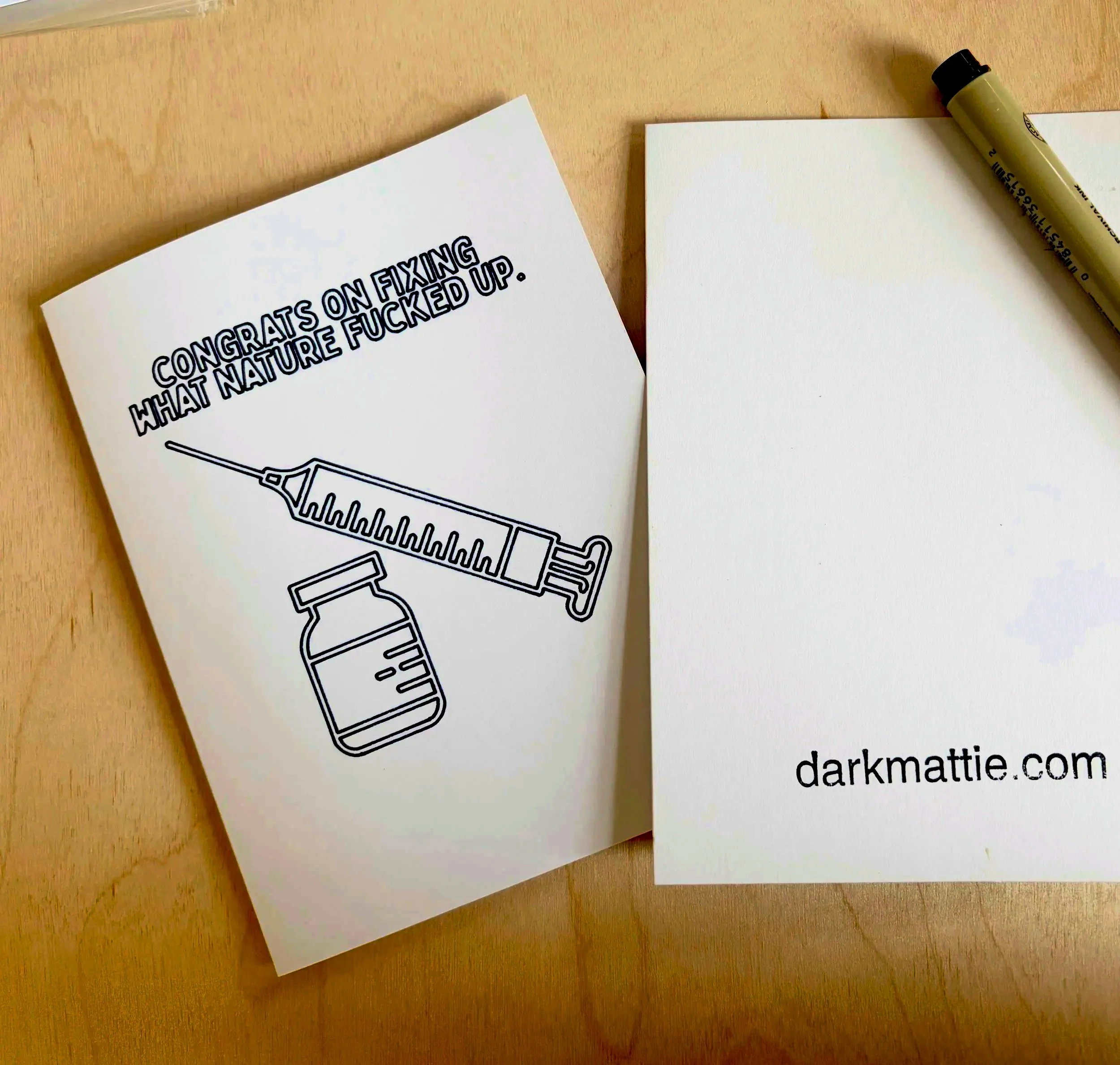 THE T. Greeting card