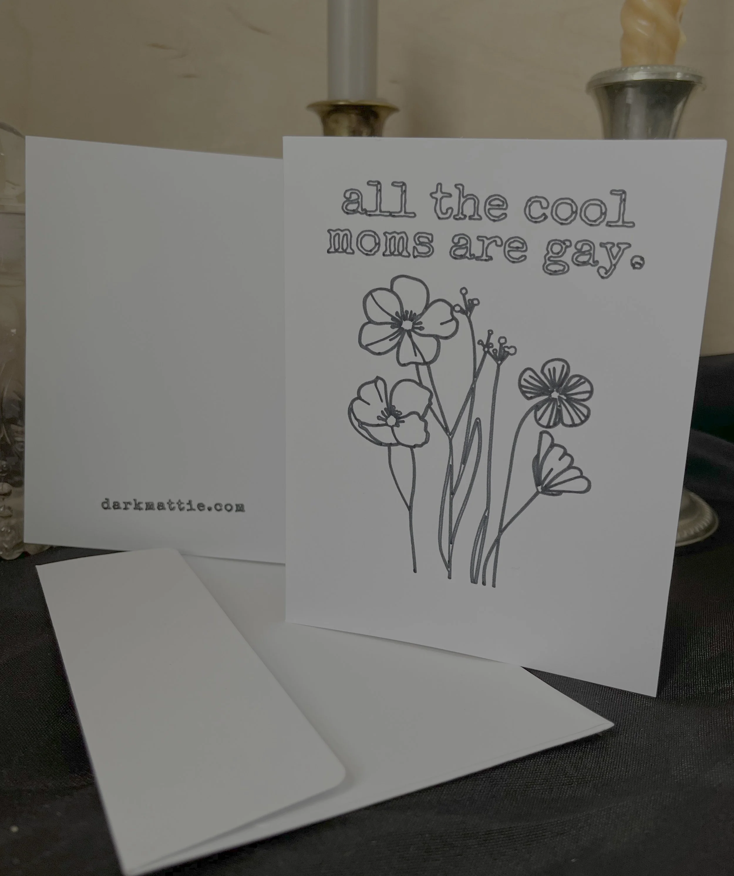 GAY MOM. Greeting card