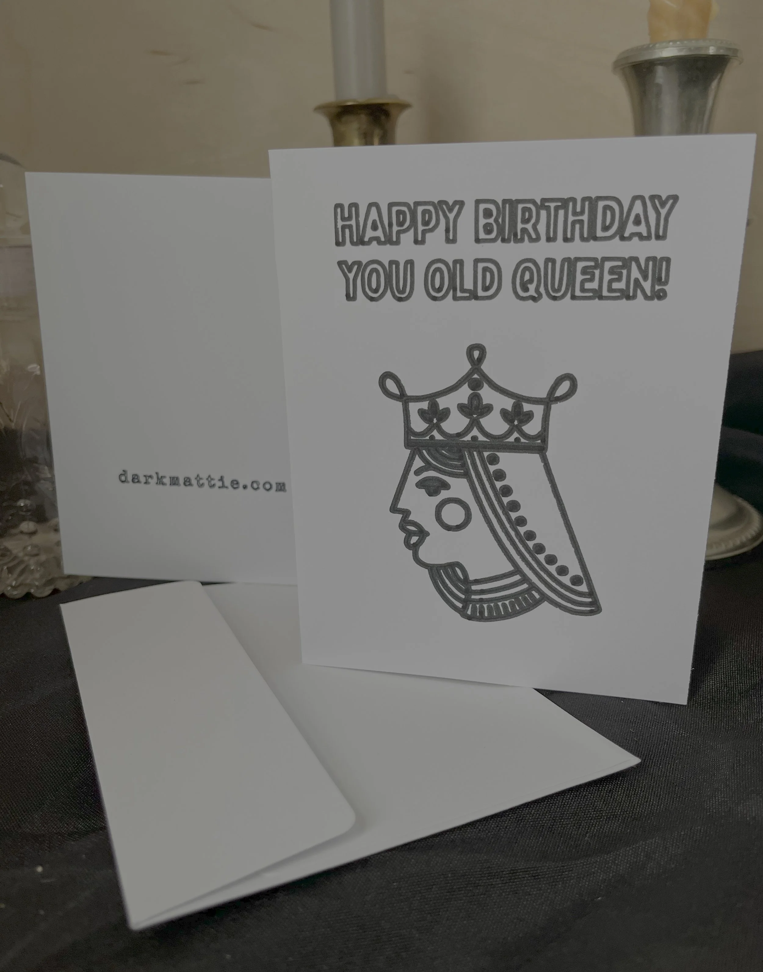 QUEEN. Greeting card