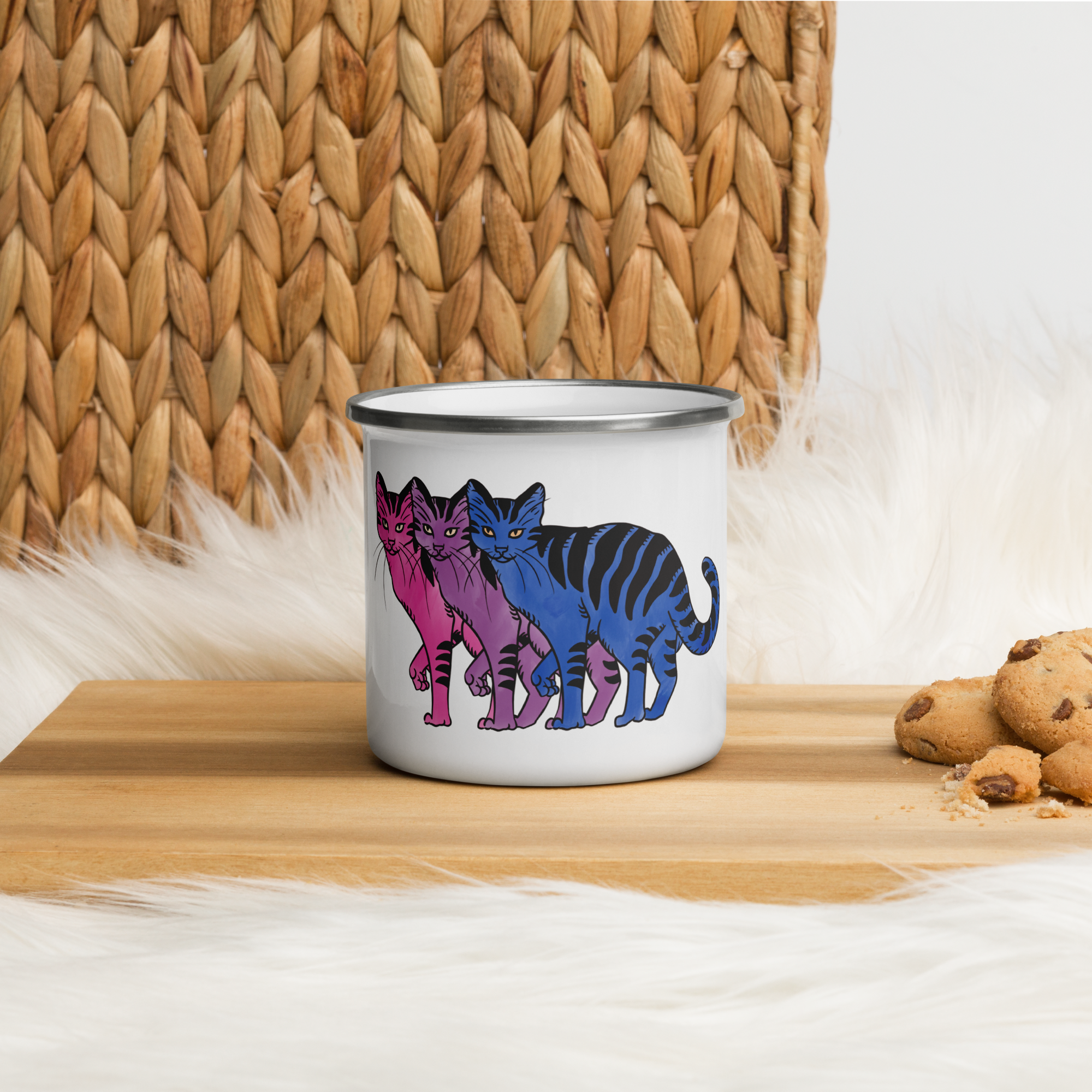 BI-CATS. Enamel Mug
