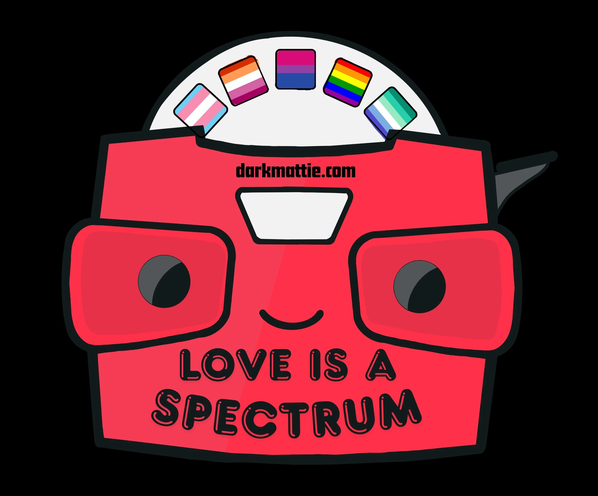 SPECTRUM. 3-Inch Bubble-free stickers