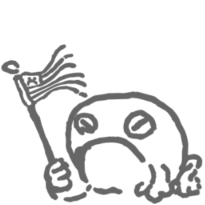 Fairly Angry, Patriotic Frog - 4" Sticker