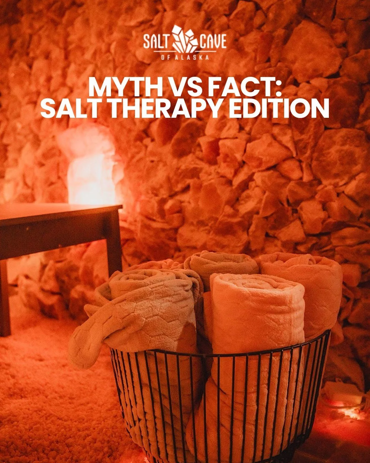 ❌ Myth: &ldquo;Salt caves are just for relaxation.&rdquo;
✔️ Fact: Salt therapy may also support respiratory health, skin wellness, stress relief, and even mental clarity.

At The Salt Cave, you&rsquo;re not just relaxing &mdash; you&rsquo;re healing