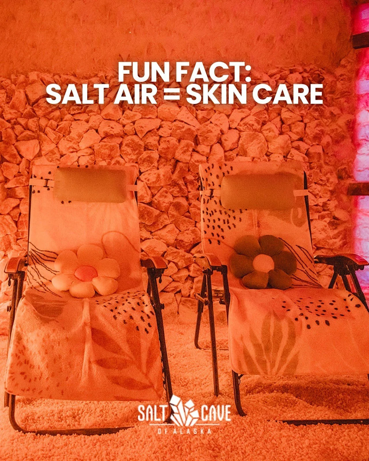 Halotherapy isn&rsquo;t just for your lungs &mdash; it&rsquo;s amazing for your skin, too!

Salt therapy can help with dryness, acne, and inflammation while leaving your skin soft, clear, and radiant. 🌿

A natural glow, the salty way. 🌊 It&rsquo;s 