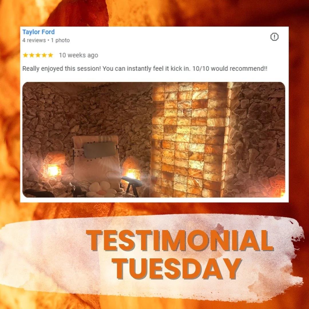 💛 Help Our Small Business Shine! 💛 Thank you, Taylor.
We love hearing from our amazing guests! Sharing your experiences online helps our small business thrive and allows more people to enjoy the salt cave experience.

If you&rsquo;ve had a relaxing