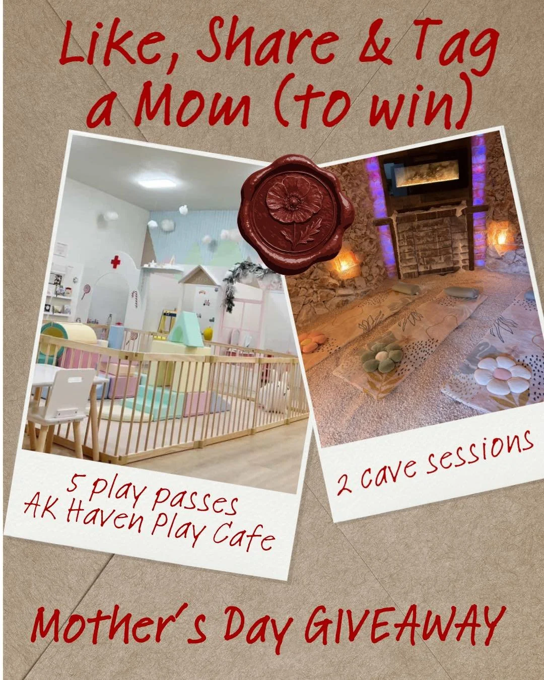 🌸 MOTHER&rsquo;S DAY GIVEAWAY 🌸

We teamed up with AK Haven Play Cafe this Mother&rsquo;s Day to celebrate one very special mama in our community 💛

Do you know a mom who goes above and beyond?
A friend, sister, family member, church mama, bonus m