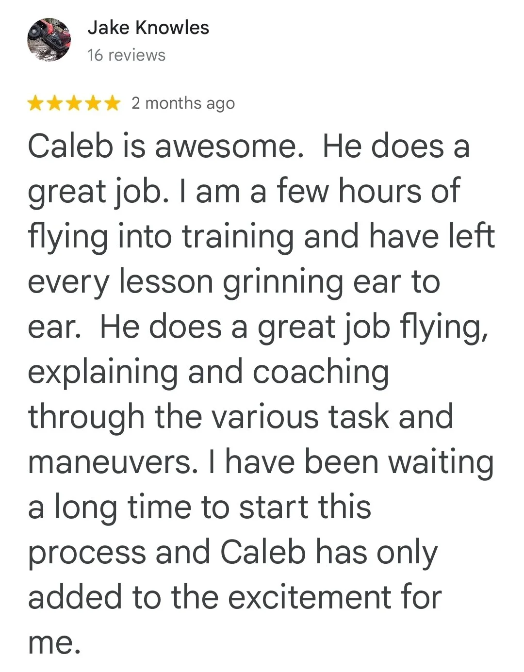 good flight instruction