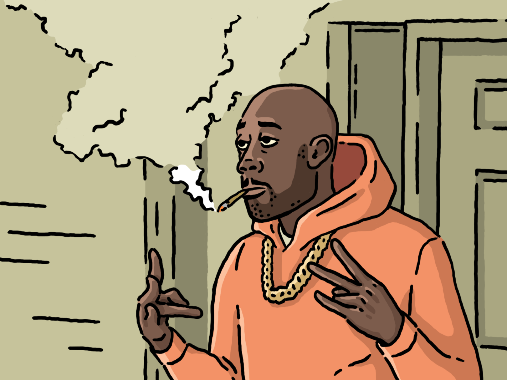 Freddie Gibbs drawing