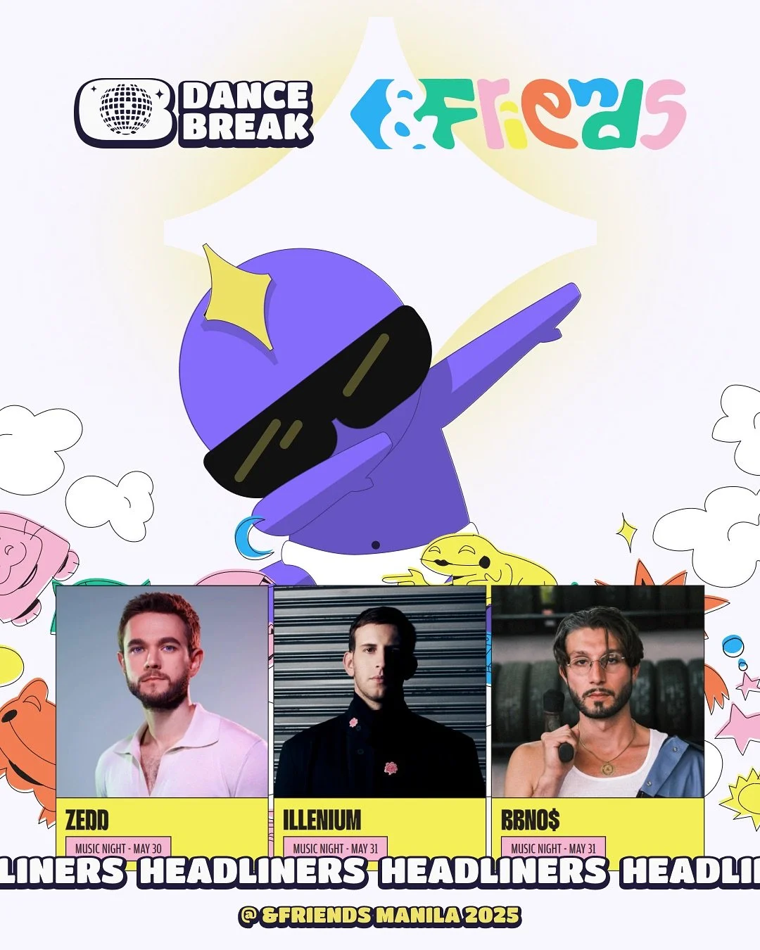 🎉 DANCE BREAK IS GOING TO MANILA @ &amp;FRIENDS 🎉&thinsp;&thinsp;

@andfriends.fest 
&thinsp;&thinsp;
We&rsquo;re bringing the groove to the Philippines for the first time. Catch us at the Crystal Pavilion during the &amp;FRIENDS Expo for a weekend