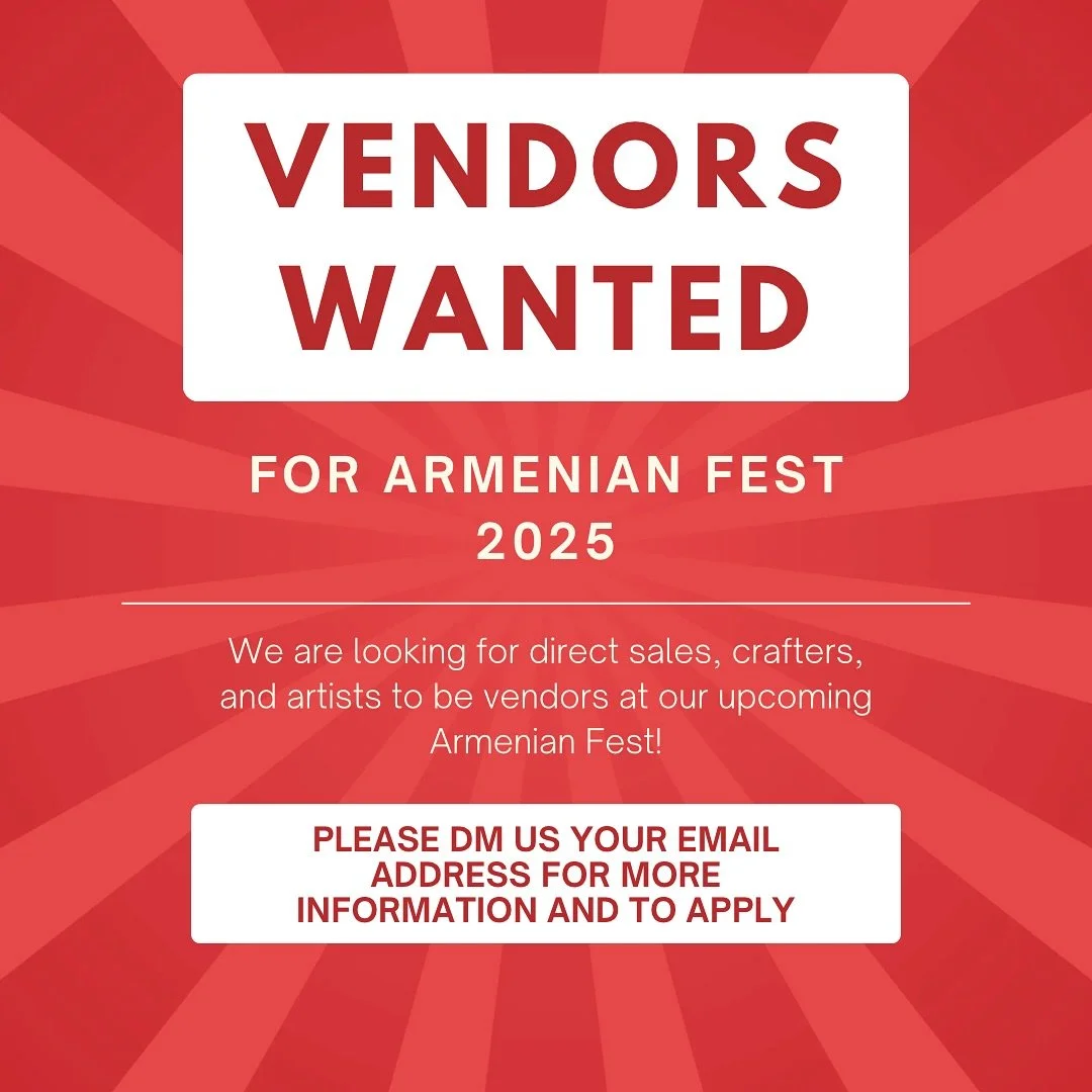 We would love to have you as a vendor at this year&rsquo;s fest! Please DM us with your email and we will send the information along! 
#armenianfestri