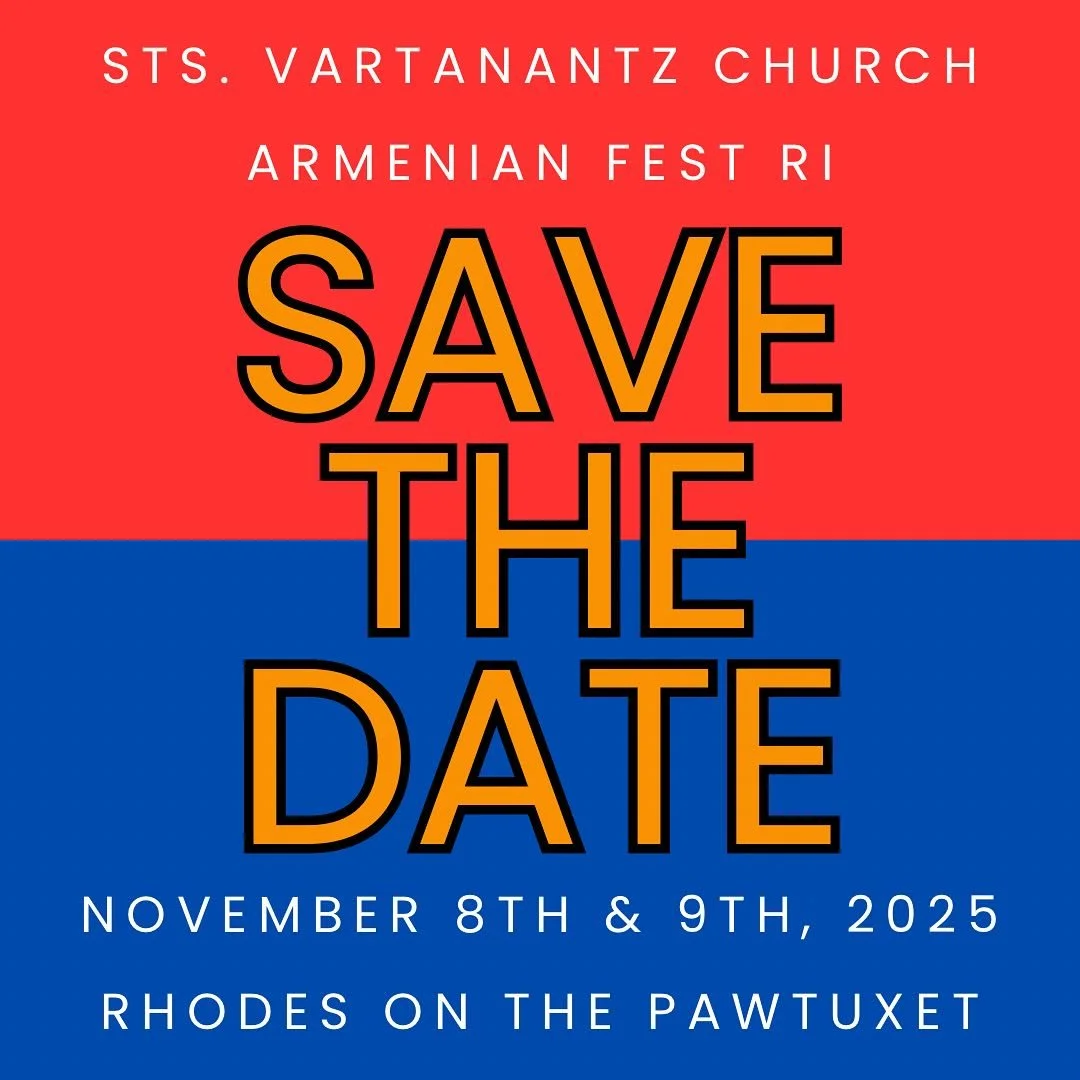 Save the date!!!!
Armenian Fest RI will be back November 8th &amp; 9th, 2025 at Rhodes on the Pawtuxet in Cranston, RI! 
Last year was a huge success, and we hope you will join us again this year! 
See you there! 
.
.
.
#armenianfestri #armenianfest 