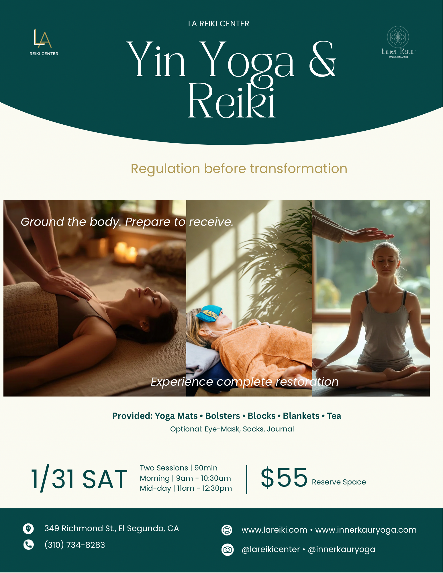 Reiki &amp; Yin Yoga with Inner Kaur Yoga