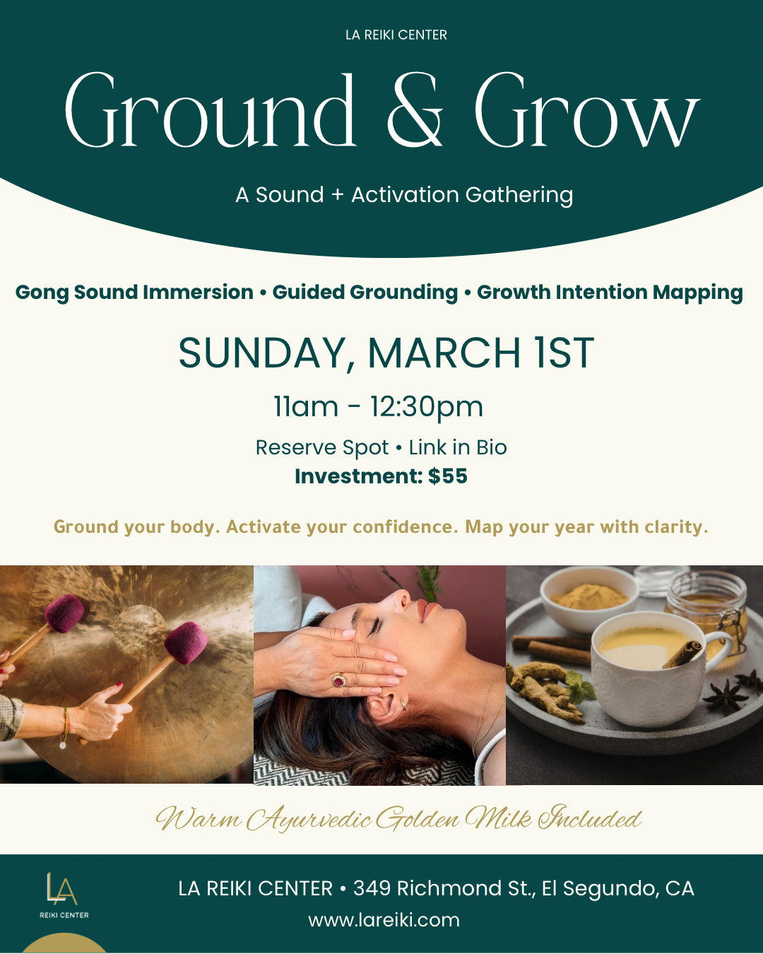 Ground & Grow: Gong & Reiki Activation Container