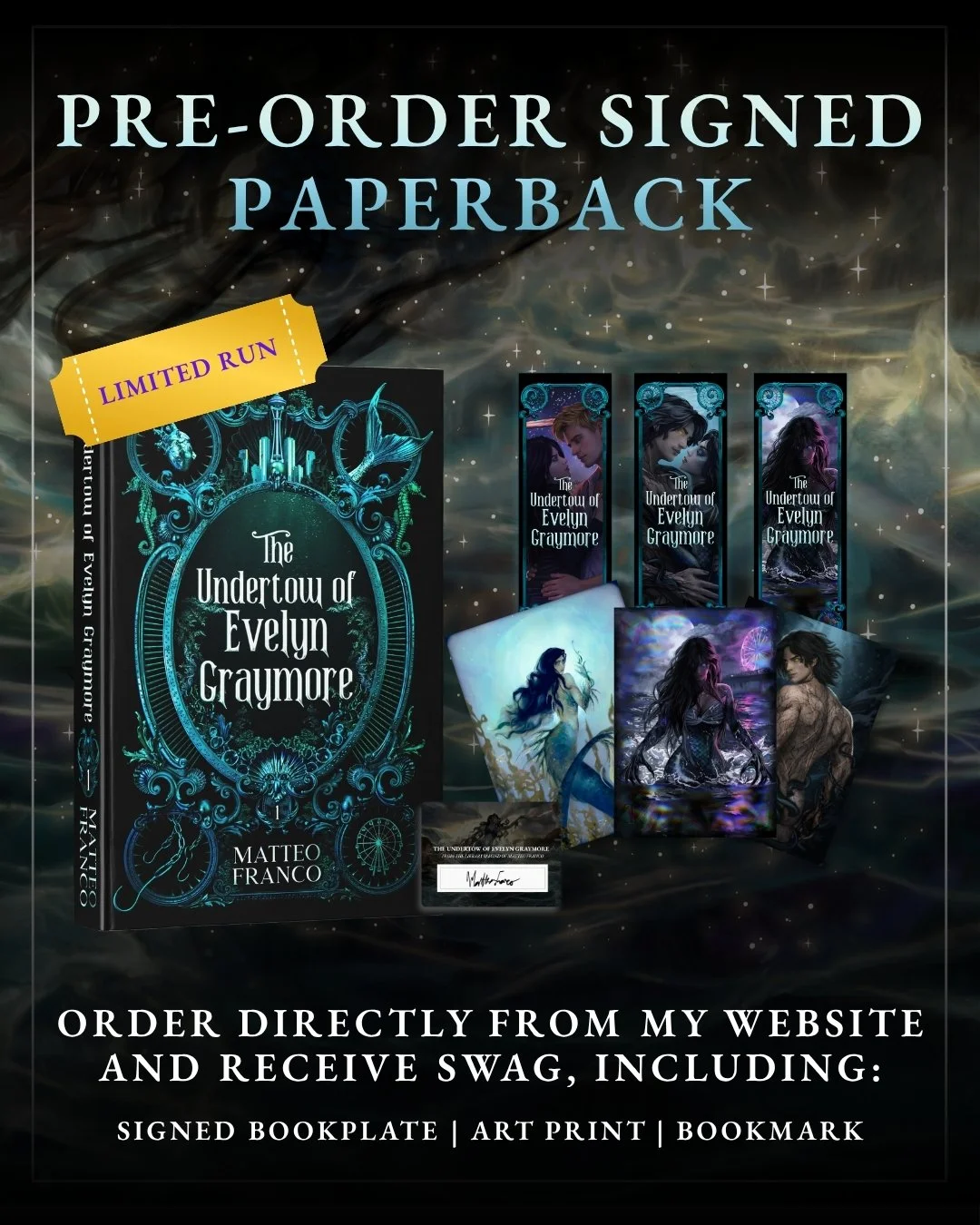 Signed Paperback Edition - The Undertow of Evelyn Graymore (PRE-ORDER)