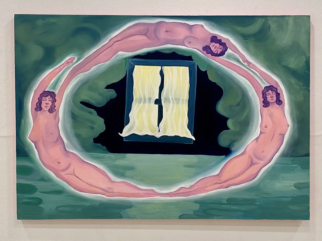 Where You End and I Begin, 66"x90" oil on canvas