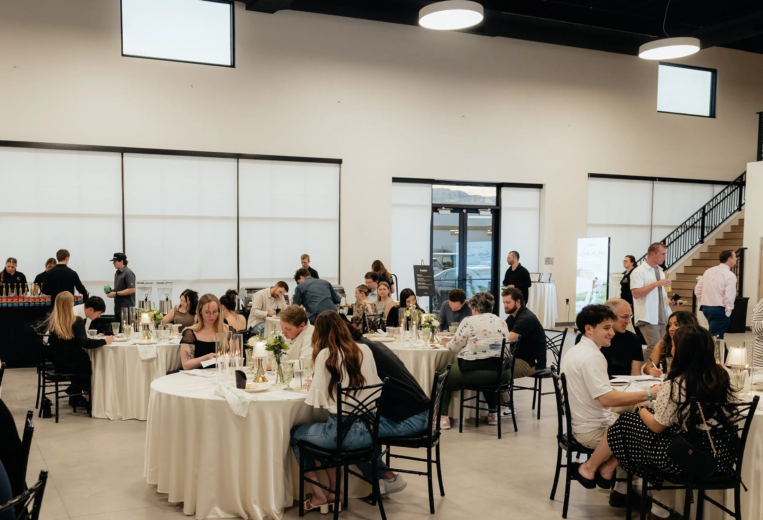 Guests seated during an event at Enchanted Events Center