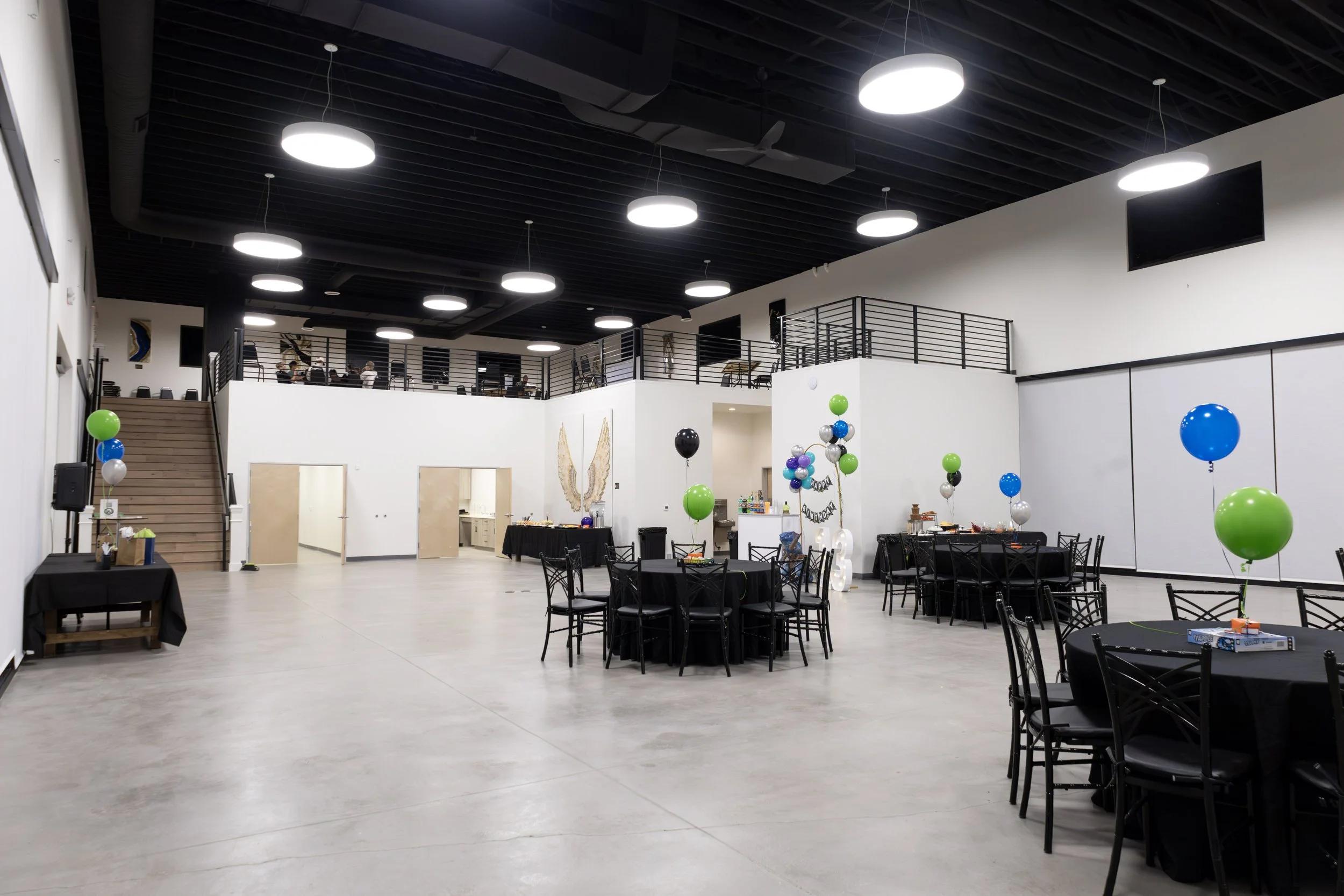 Our Utah event venue setup for a birthday party