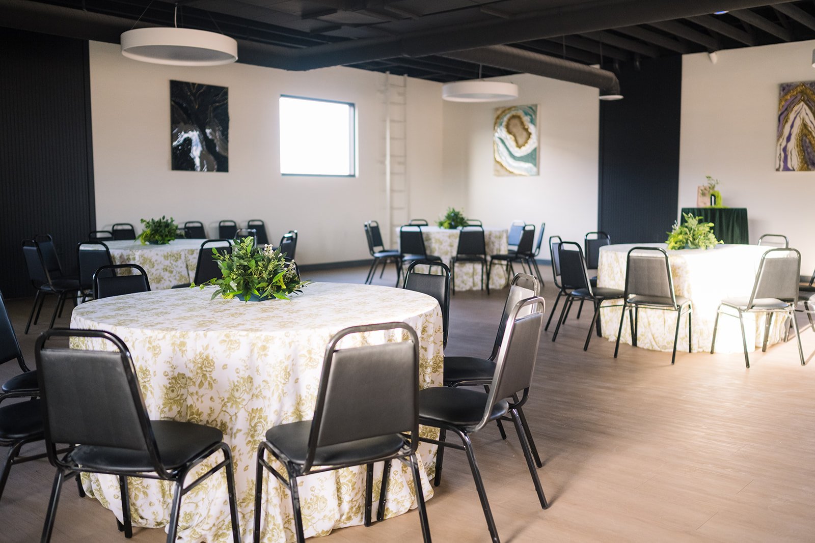 Our Starlight Loft setup with rounds makes a great space for all Herriman Utah events