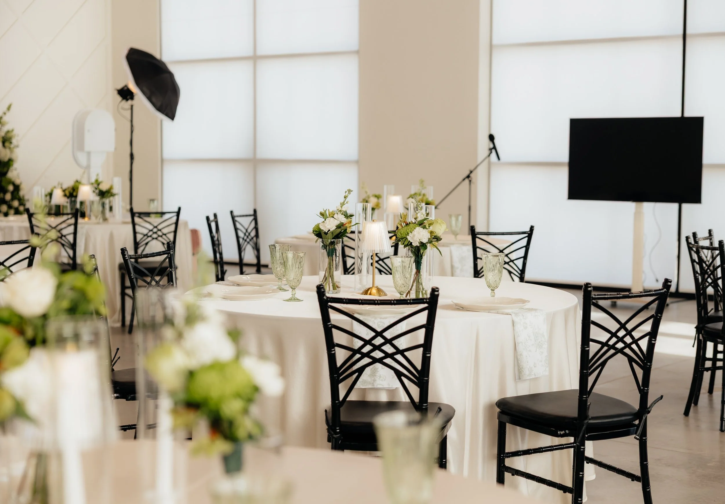 Audio visual setup for corporate event in Herriman, UT